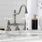 Kingston Brass KS3918PX Restoration Bathroom Bridge Faucet, Brushed Nickel KS3918PX - alternate 2